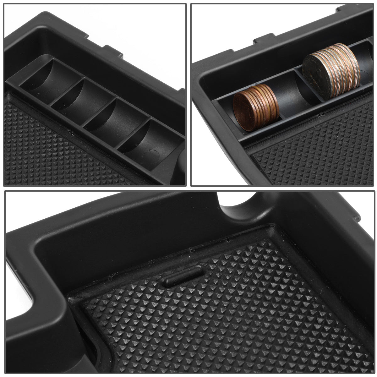 nan CENTER CONSOLE ORGANIZER TRAY - 13-15 SUBARU XV CROSSTEK / 16-17 SUBARU CROSSTEK - BLACK