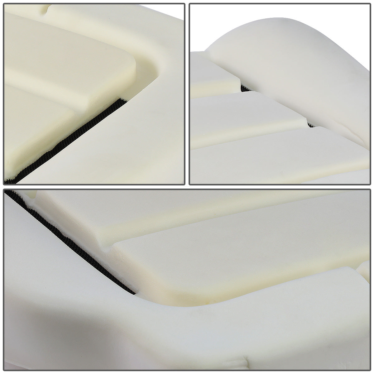nan SEAT CUSHION PAD - 01-07 FORD F-250, F-350, F-450, F-550 SUPER DUTY - ONLY FITS VEHICLES WITH HEATED FRONT SEATS / CAPTAINS CHAIRS ONLY - REPLACES SEAT CUSHIONS WITH VELCRO TAPE SEAT COVERS - DOES NOT FIT SEATS WITH HOG RINGS ON SEAT COVER - WHITE