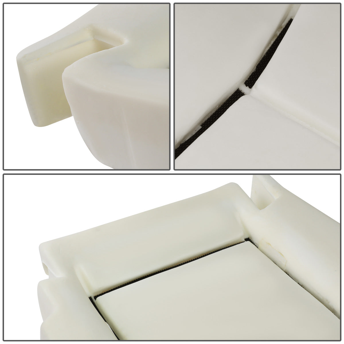 nan SEAT CUSHION PAD - 06-08 DODGE RAM 1500 / 06-09 DODGE RAM 2500, 3500 / 08-10 DODGE RAM 4500, 5500 - FITS MODELS WITH CLOTH / VINYL SEATS - FITS FRONT DRIVER SIDE MODELS WITHOUT OCCUPANT CLASSIFICATION SYSTEM - WHITE