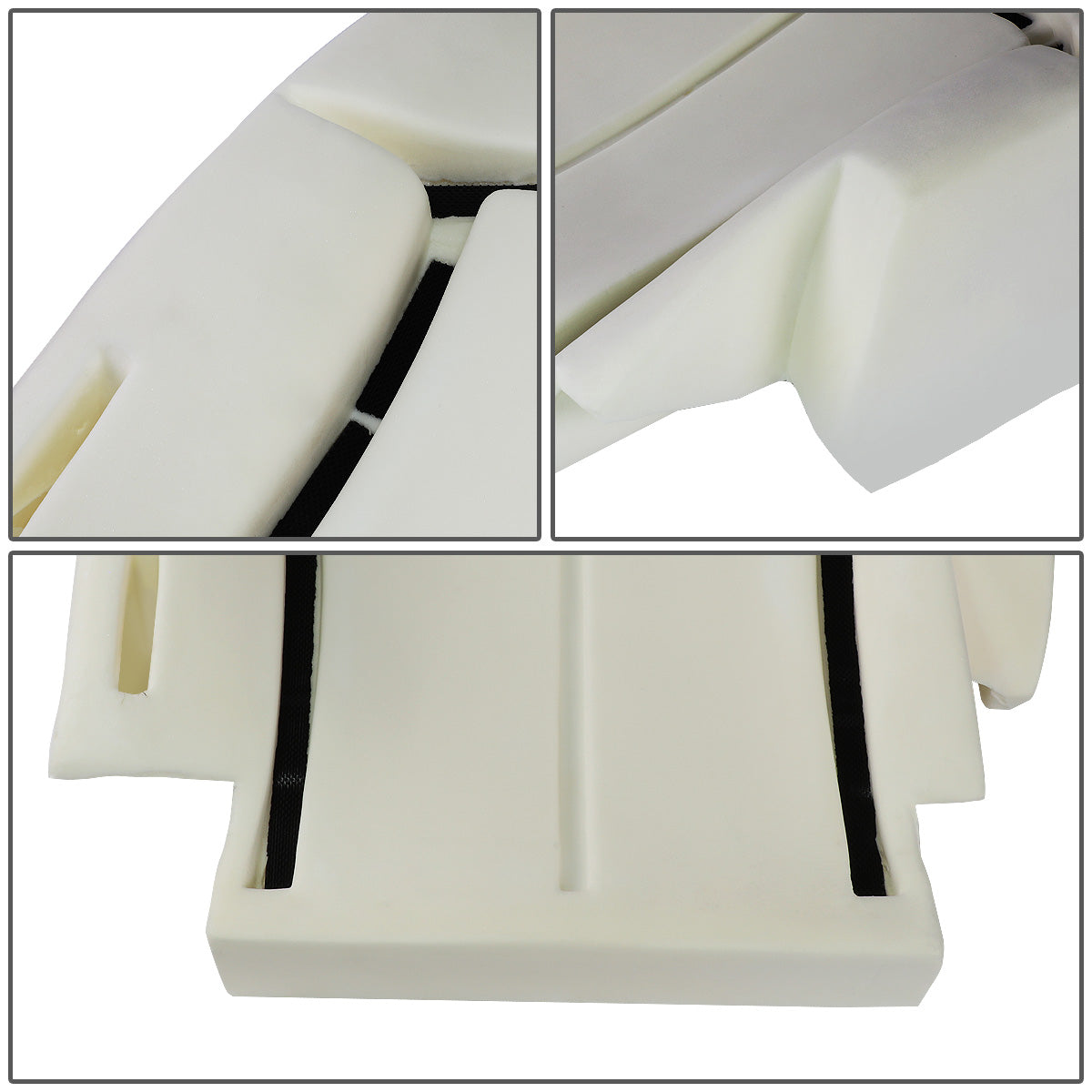 nan SEAT CUSHION PAD - 99-02 CHEVY SILVERADO 1500, 2500 / 01-02 CHEVY SILVERADO 1500HD, 2500HD, 3500 - ONLY FITS MODELS WITH 50/50 BUCKET SEATS WITH CENTER CONSOLE - WILL NOT FIT 40/20/40 BENCH SEATS - WHITE