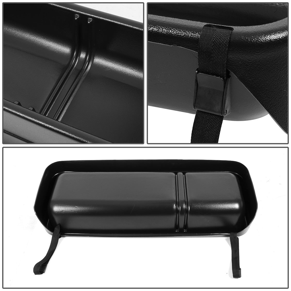 nan REAR SEAT CARGO STORAGE BOX - 09-14 FORD F-150 - CREW CAB - FITS MODELS WITHOUT OEM SUBWOOFER - BLACK