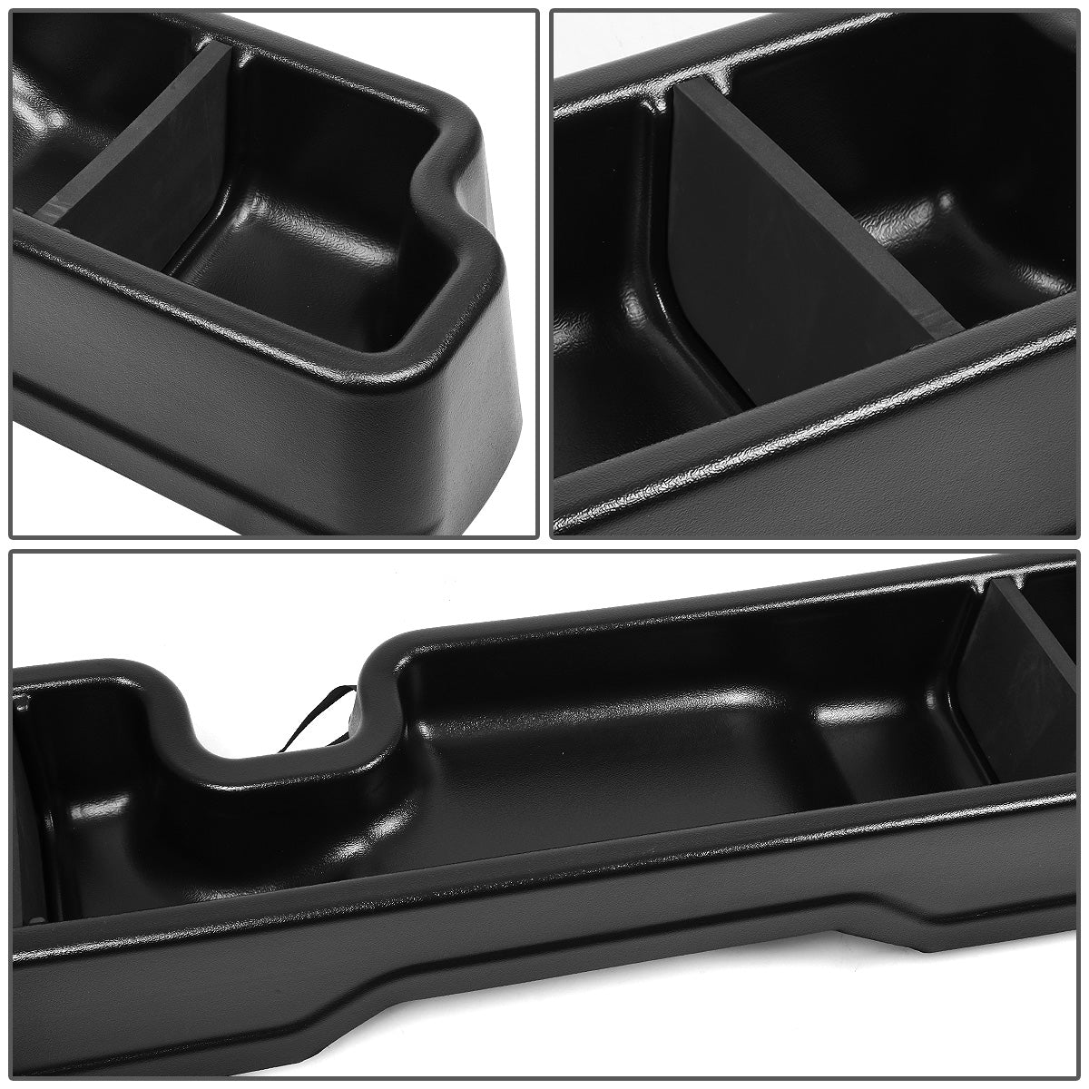 nan REAR SEAT CARGO STORAGE BOX - 04-08 FORD F-150 - BLACK