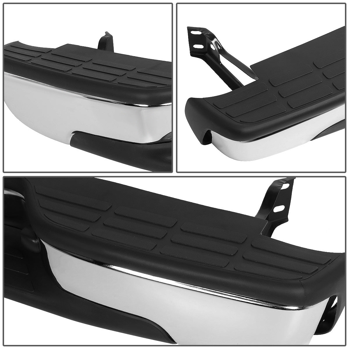 nan REAR STEP BUMPER - 99-06 CHEVY SILVERADO 1500, GMC SIERRA 1500 / 99-04 CHEVY SILVERADO 2500, GMC SIERRA 2500 / 2007 CHEVY SILVERADO 1500 CLASSIC, GMC SIERRA 1500 CLASSIC - FITS MODELS WITHOUT PARKING SENSOR HOLES - FITS FLEETSIDE / STYLESIDE MODELS -