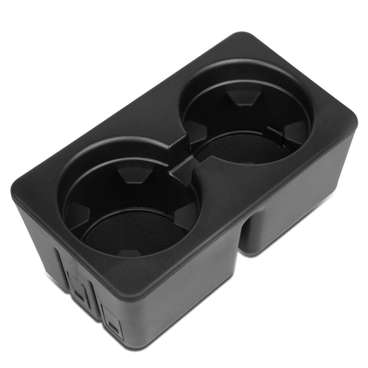 nan CUP HOLDER INSERT - 07-13 CHEVY SILVERADO 1500, CHEVY AVALANCHE, GMC SIERRA 1500 / 07-14 CHEVY SILVERADO 2500, 3500, CHEVY TAHOE, GMC SIERRA 2500, 3500, GMC YUKON, YUKON XL, CADILLAC ESCALDE - FITS MODELS WITH FRONT FLOOR CONSOLE - BLACK