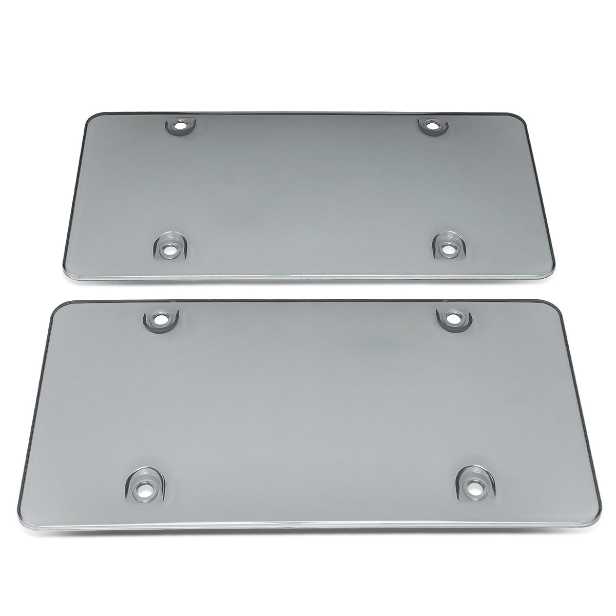 nan CAR LICENSE PLATE COVER - 2PCS - UNBREAKABLE - TINTED / SMOKE