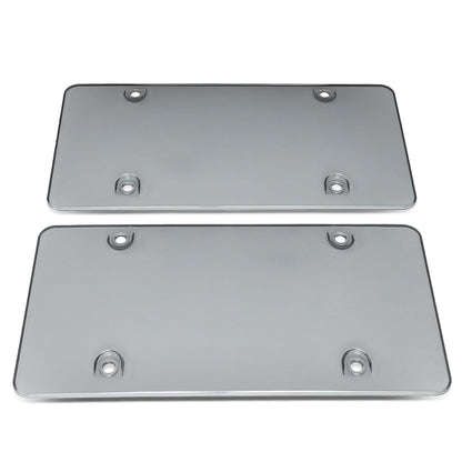 nan CAR LICENSE PLATE COVER - 2PCS - UNBREAKABLE - TINTED / SMOKE