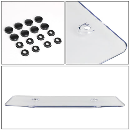 nan CAR LICENSE PLATE COVER - 2PCS - UNBREAKABLE - TINTED / WHITE