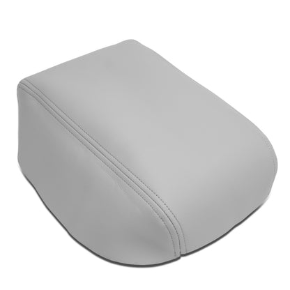 nan CENTER CONSOLE LID COVER - 08-13 TOYOTA HIGHLANDER - LEATHER - GRAY