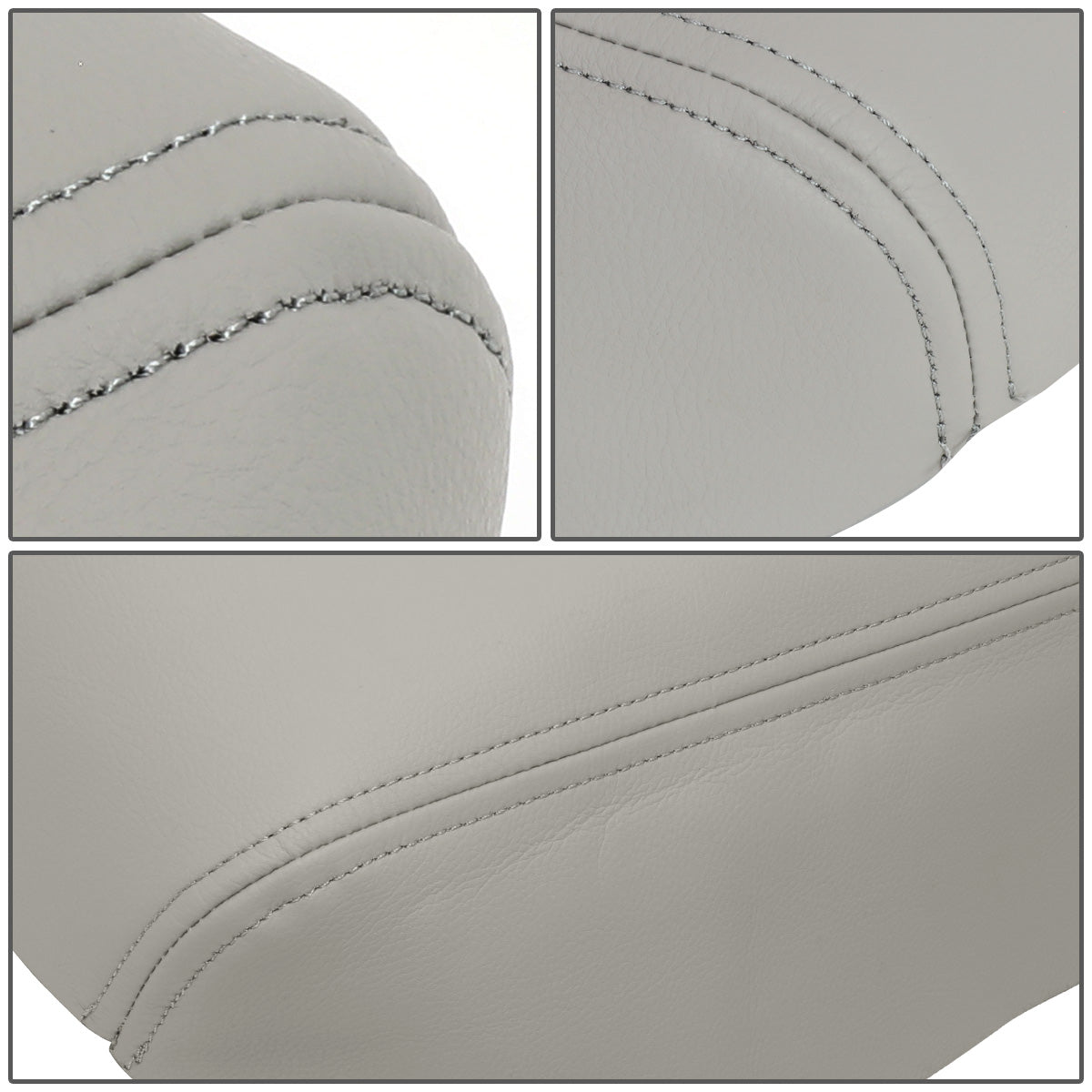 nan CENTER CONSOLE LID COVER - 08-13 TOYOTA HIGHLANDER - LEATHER - GRAY