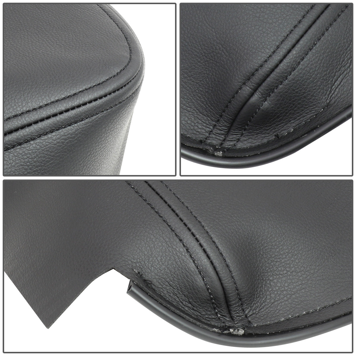 nan CENTER CONSOLE LID COVER - 02-08 DODGE RAM 1500 / 03-09 DODGE RAM 2500 , 3500 - LEATHER - BLACK