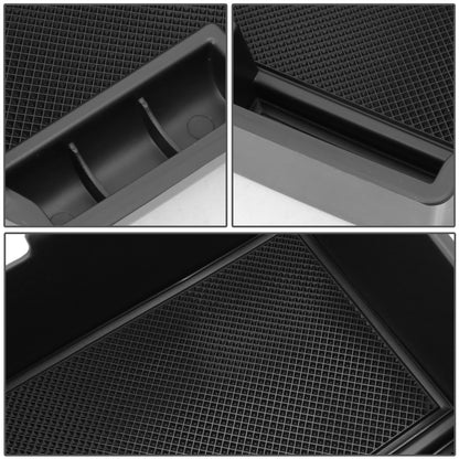 nan CENTER CONSOLE ORGANIZER TRAY - 16-19 TOYOTA FORTUNER SW4 - FITS NON USDM MODELS - BLACK