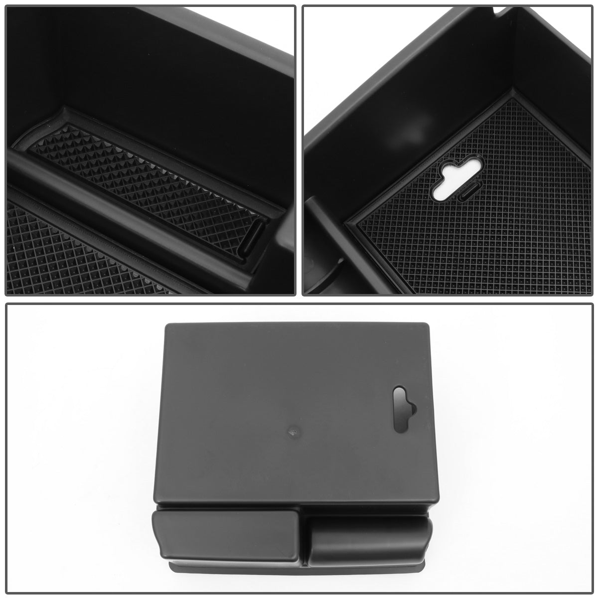 nan CENTER CONSOLE ORGANIZER TRAY - 16-19 TOYOTA FORTUNER SW4 - FITS NON USDM MODELS - BLACK