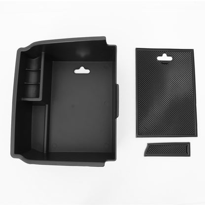 nan CENTER CONSOLE ORGANIZER TRAY - 16-19 TOYOTA FORTUNER SW4 - FITS NON USDM MODELS - BLACK