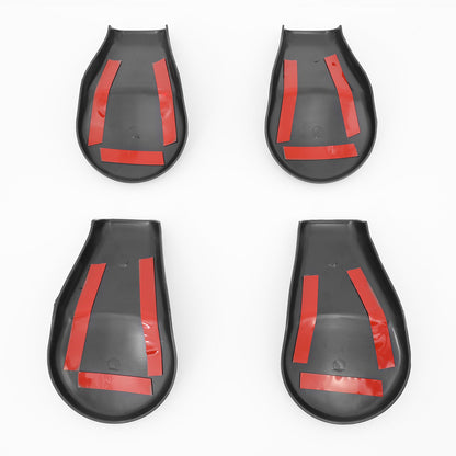 nan FRONT SEAT BRACKET CAP COVER - 14-19 TOYOTA TUNDRA - FITS MODELS WITH CENTER CONSOLES - BLACK - 4PCS