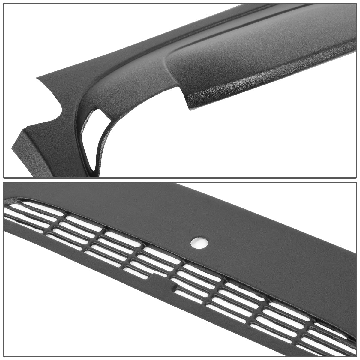 nan DASH BOARD COVER CAP - 07-13 CHEVY SILVERADO/GMC SIERRA - DOES NOT FIT LTZ, DENALI, SLT MODELS - BLACK - 2PCS
