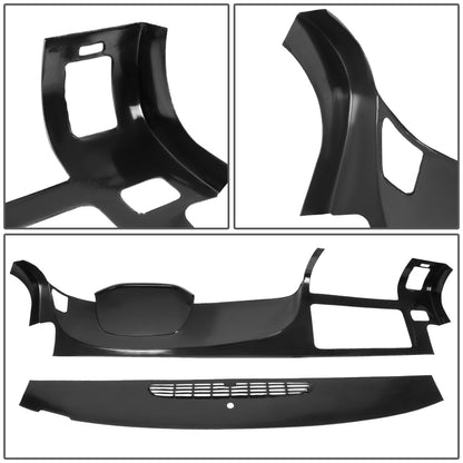 nan DASH BOARD COVER CAP - 07-13 CHEVY SILVERADO/GMC SIERRA - DOES NOT FIT LTZ, DENALI, SLT MODELS - BLACK - 2PCS