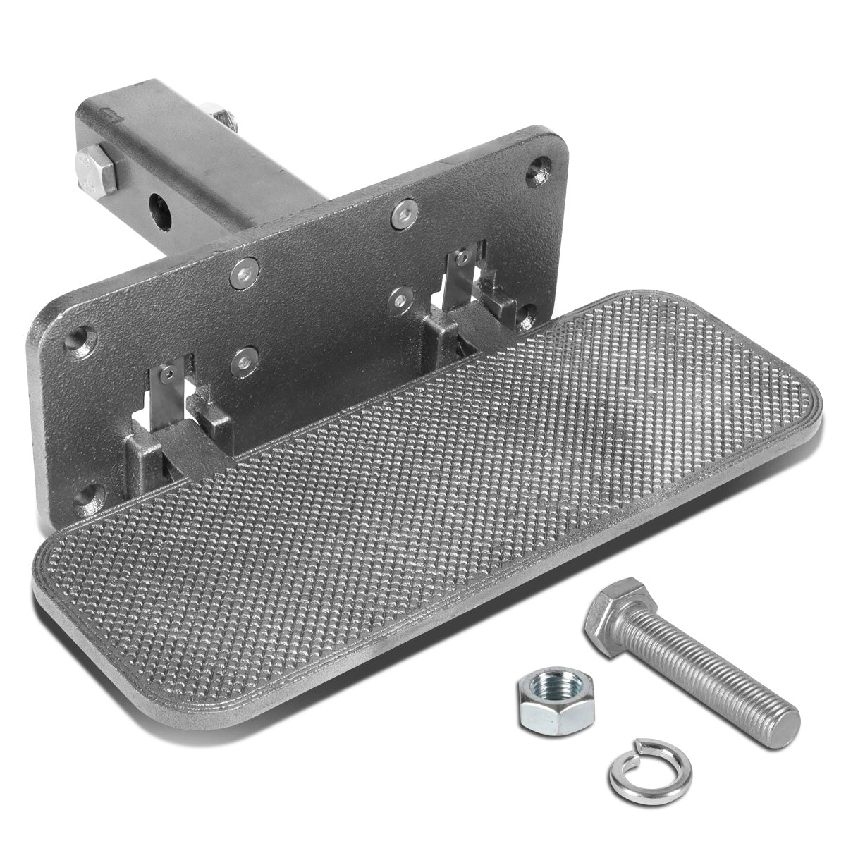 nan HITCH STEP - FOLDING - 2" - ALUMINUM - SILVER