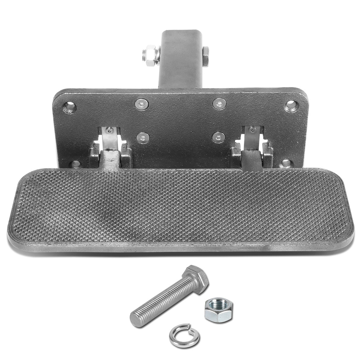 nan HITCH STEP - FOLDING - 2" - ALUMINUM - SILVER