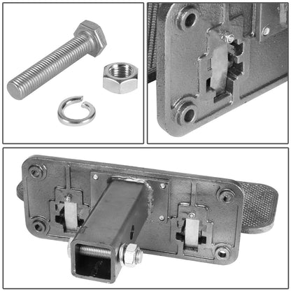 nan HITCH STEP - FOLDING - 2" - ALUMINUM - SILVER