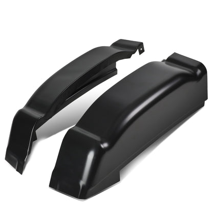 nan REAR CAB CAP COVERS - 2PCS - 01-06 CHEVY SILVERADO 1500, 2500HD, 3500HD / 01-06 GMC SIERRA 1500, 2500HD, 3500HD / 2007 CHEVY SILVERADO 1500, 2500HD, 3500HD CLASSIC, GMC SIERRA 1500, 2500HD, 3500HD CLASSIC - FITS CREW CAB MODELS ONLY - BLACK