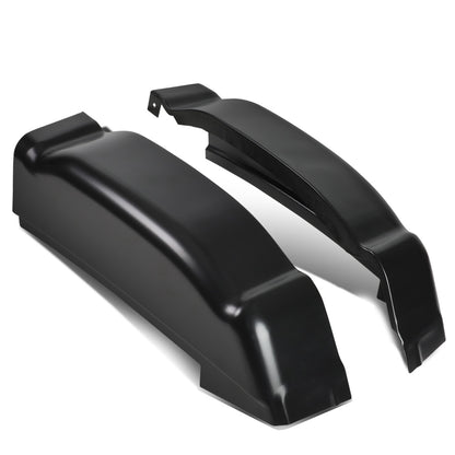 nan REAR CAB CAP COVERS - 2PCS - 01-06 CHEVY SILVERADO 1500, 2500HD, 3500HD / 01-06 GMC SIERRA 1500, 2500HD, 3500HD / 2007 CHEVY SILVERADO 1500, 2500HD, 3500HD CLASSIC, GMC SIERRA 1500, 2500HD, 3500HD CLASSIC - FITS CREW CAB MODELS ONLY - BLACK