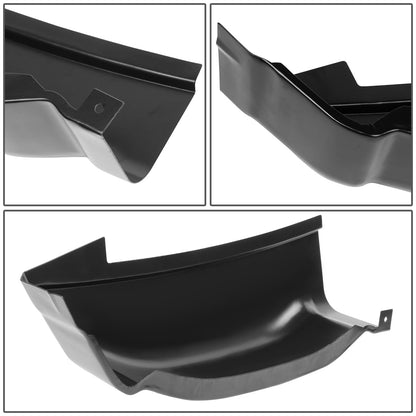 nan REAR CAB CAP COVERS - 2PCS - 01-06 CHEVY SILVERADO 1500, 2500HD, 3500HD / 01-06 GMC SIERRA 1500, 2500HD, 3500HD / 2007 CHEVY SILVERADO 1500, 2500HD, 3500HD CLASSIC, GMC SIERRA 1500, 2500HD, 3500HD CLASSIC - FITS CREW CAB MODELS ONLY - BLACK