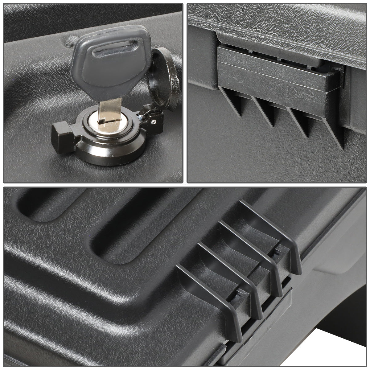 nan TRUCK BED WHEEL WELL LOCK BOX - 07-18 CHEVY SILVERADO 1500, GMC SIERRA 1500 / 07-19 CHEVY SILVERADO 2500HD, 3500HD, GMC SIERRA 2500HD, 3500HD / 2019 CHEVY SILVERADO 1500 LIMITED, GMC SIERRA 1500 LIMITED - DRIVER SIDE - BLACK
