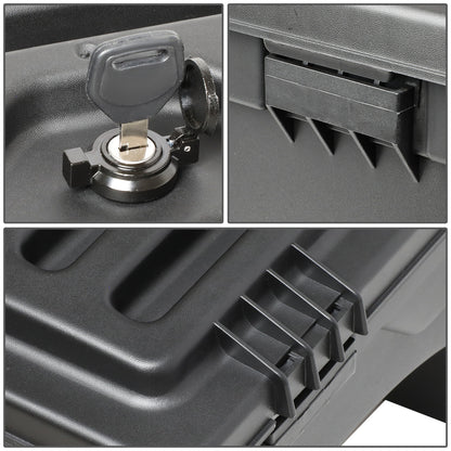 nan TRUCK BED WHEEL WELL LOCK BOX - 07-18 CHEVY SILVERADO 1500, GMC SIERRA 1500 / 07-19 CHEVY SILVERADO 2500HD, 3500HD, GMC SIERRA 2500HD, 3500HD / 2019 CHEVY SILVERADO 1500 LIMITED, GMC SIERRA 1500 LIMITED - DRIVER SIDE - BLACK