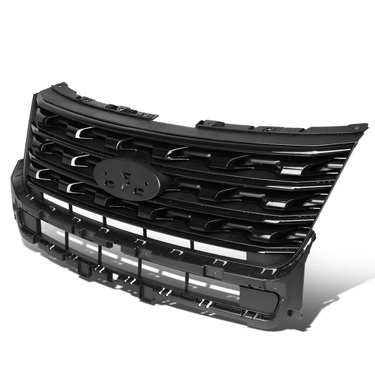 nan GRILLE - 16-17 FORD EXPLORER - OE FACTORY STYLE - GLOSSY - BLACK