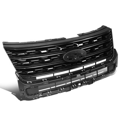 nan GRILLE - 16-17 FORD EXPLORER - OE FACTORY STYLE - GLOSSY - BLACK