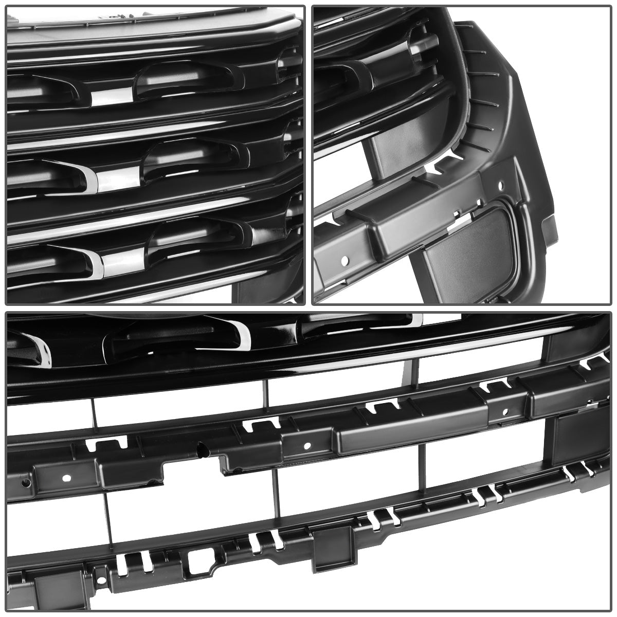nan GRILLE - 16-17 FORD EXPLORER - OE FACTORY STYLE - GLOSSY - BLACK