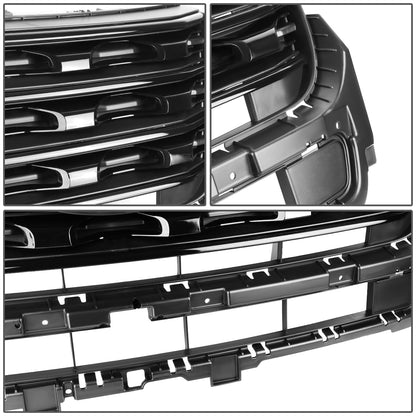 nan GRILLE - 16-17 FORD EXPLORER - OE FACTORY STYLE - GLOSSY - BLACK