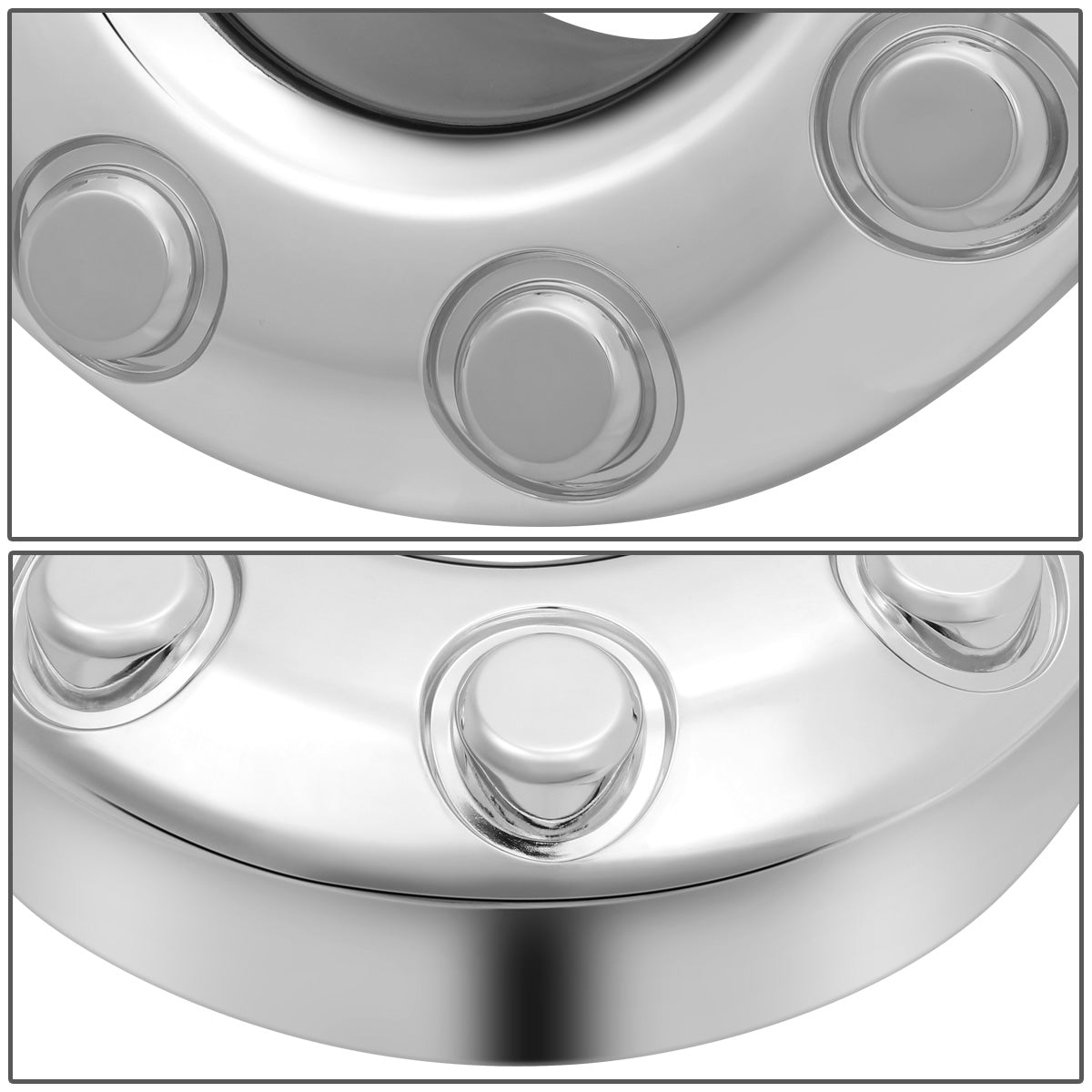 nan WHEEL RIM CENTER HUB CAPS - FRONT - 05-18 FORD F-350 SUPER DUTY - ONLY FITS FACTORY 17" X 6.5" ALUMINUM FRONT WHEELS - FITS 4WD MODELS WITH DUAL REAR WHEELS - 2PCS