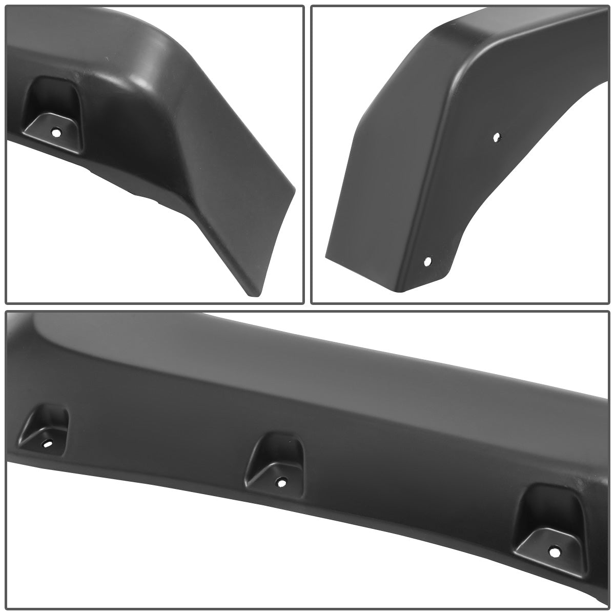 nan WHEEL FLARES - 14-19 CHEVY SILVERADO 1500 - POCKET-RIVETED STYLE - FITS FLEETSIDE MODELS WITH 5.8" BED - TEXTURED - MATTE BLACK