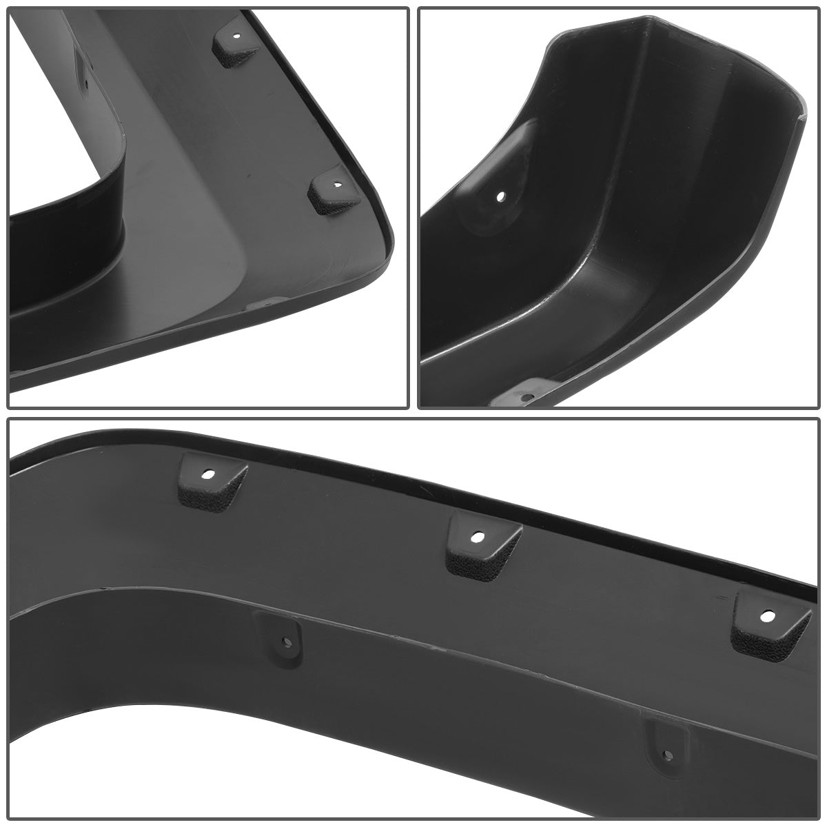 nan WHEEL FLARES - 14-19 CHEVY SILVERADO 1500 - POCKET-RIVETED STYLE - FITS FLEETSIDE MODELS WITH 5.8" BED - TEXTURED - MATTE BLACK