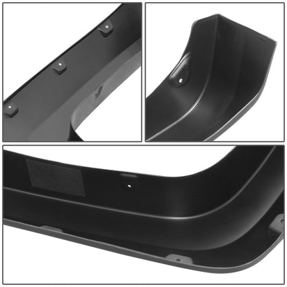 nan WHEEL FLARES - 14-18 CHEVY SILVERADO 2500HD, 3500HD - POCKET-RIVETED STYLE - FITS FLEETSIDE MODELS WITH 6.5' / 8' BED - MATTE BLACK