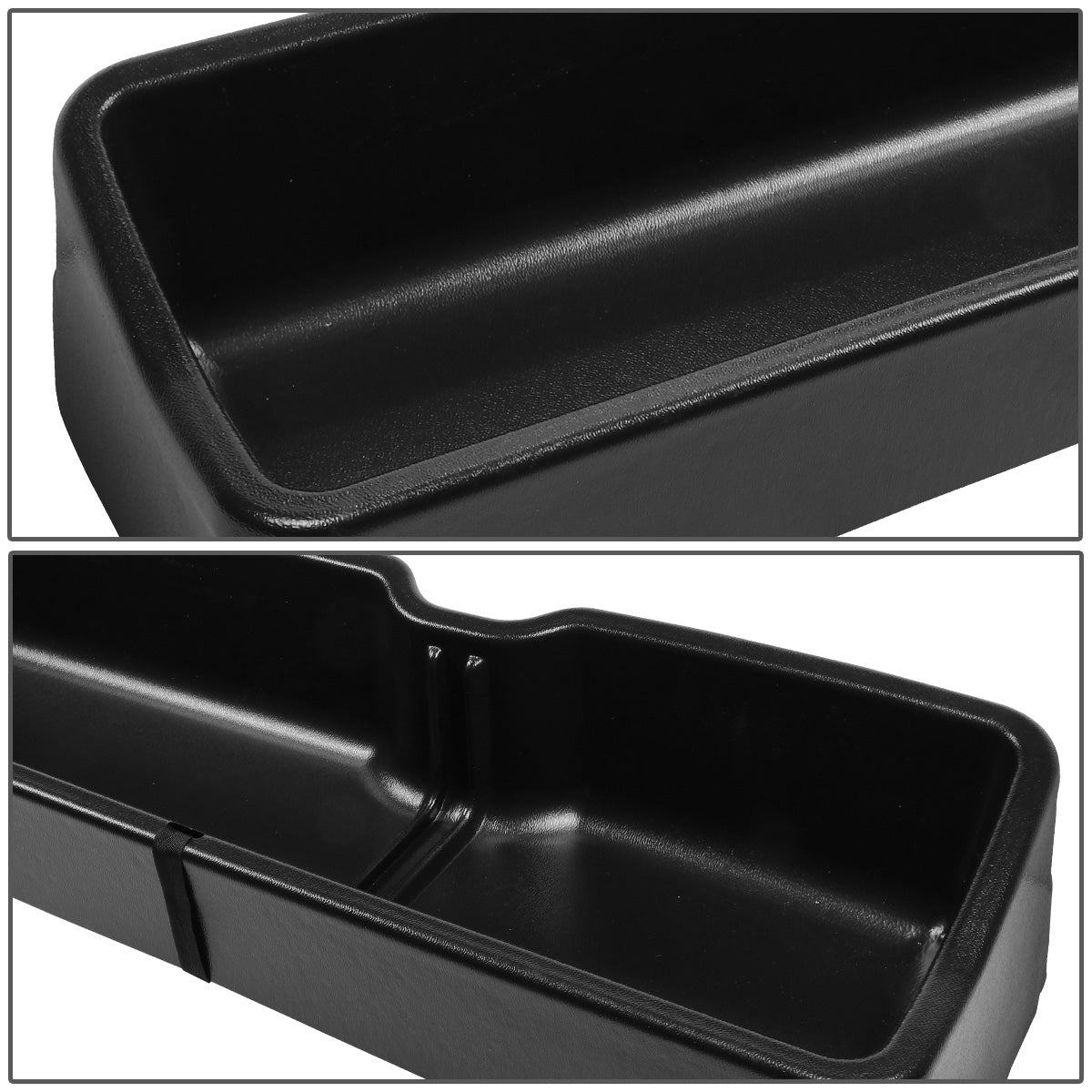 nan REAR SEAT CARGO STORAGE BOX - 15-19 FORD F-150 - CREW CAB - FITS FLEETSIDE MODELS ONLY - BLACK