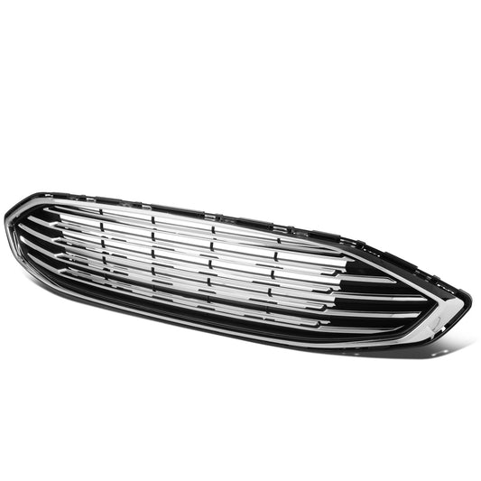 nan GRILLE - 17-18 FORD FUSION - OE STYLE - BLACK W/ CHROME TRIM