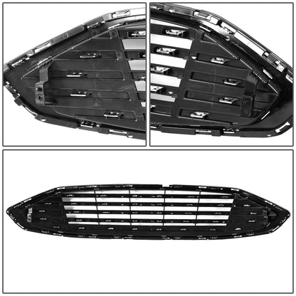 nan GRILLE - 17-18 FORD FUSION - OE STYLE - BLACK W/ CHROME TRIM