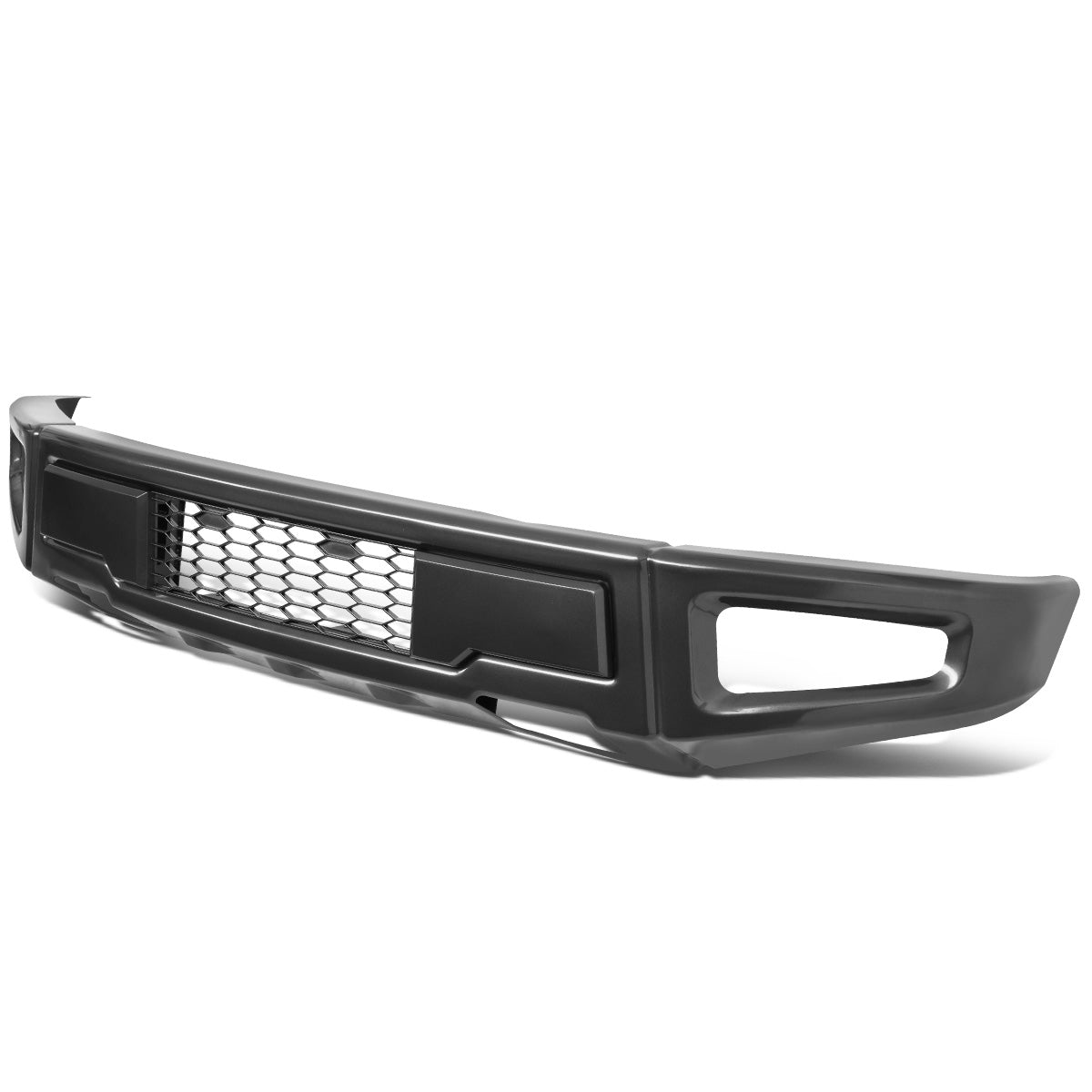nan FRONT LOWER BUMPER - 15-18 FORD F-150 - RAPTOR STYLE W/ HONEYCOMB MESH GRILLE - BLACK