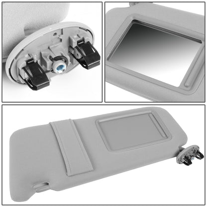 nan SUN VISOR - 07-11 TOYOTA CAMRY - DRIVER SIDE - GRAY