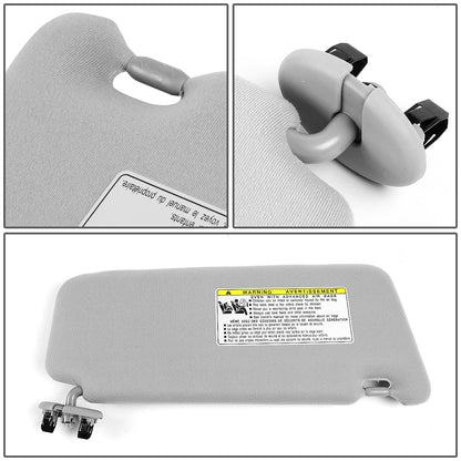 nan SUN VISOR - 07-11 TOYOTA CAMRY - DRIVER SIDE - GRAY