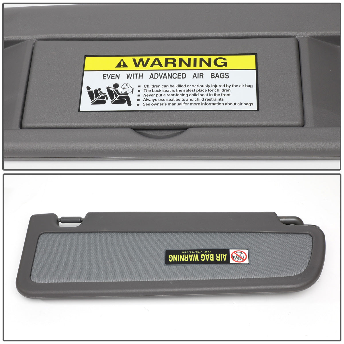 nan SUN VISOR - 06-11 HONDA CIVIC 2/4-DR - DRIVER SIDE - DARK GRAY