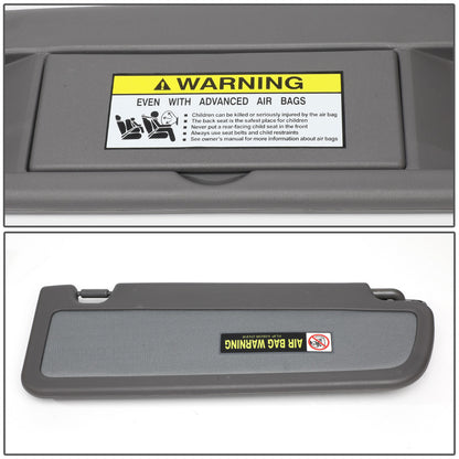 nan SUN VISOR - 06-11 HONDA CIVIC 2/4-DR - DRIVER SIDE - DARK GRAY