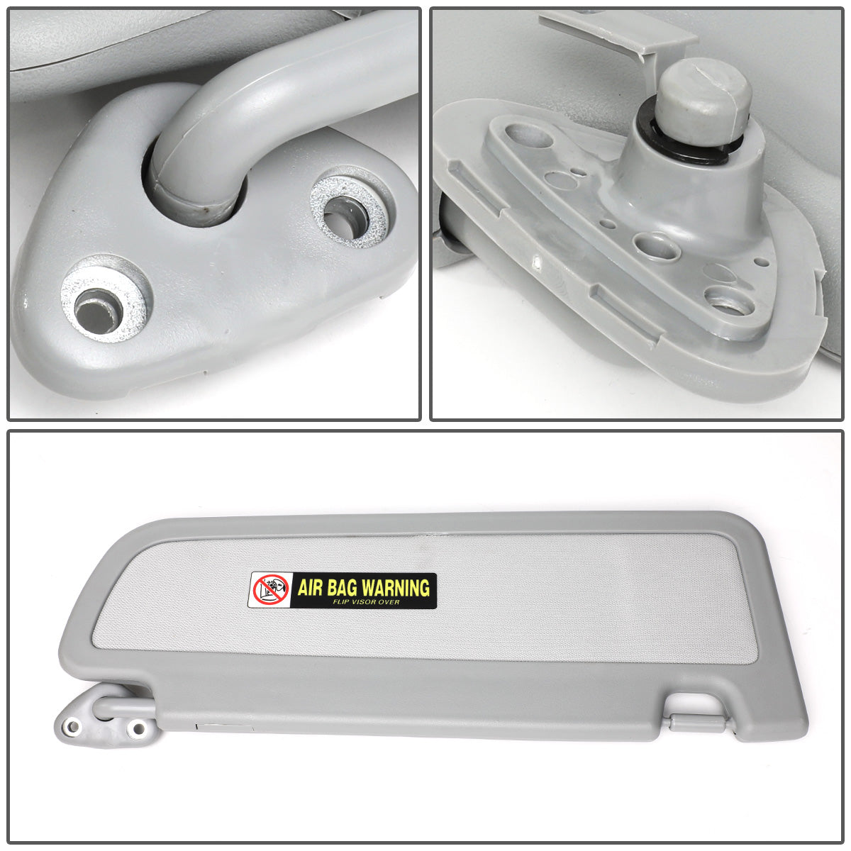 nan SUN VISOR - 06-11 HONDA CIVIC 2/4-DR - DRIVER SIDE - GRAY