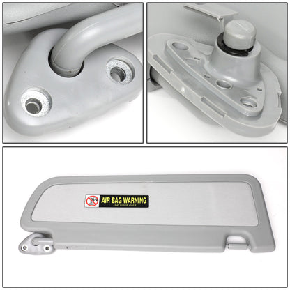 nan SUN VISOR - 06-11 HONDA CIVIC 2/4-DR - DRIVER SIDE - GRAY