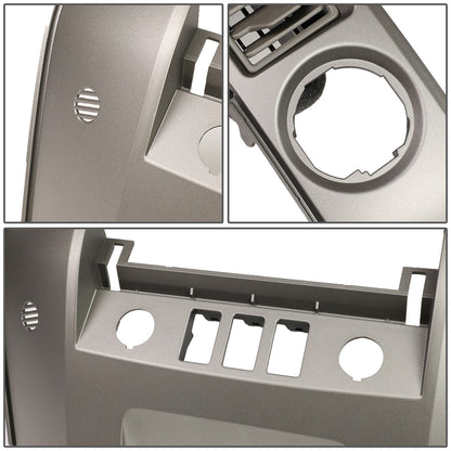 nan CENTER DASH BEZEL - 04-06 NISSAN TITAN / 05-06 NISSAN ARMADA / 2004 NISSAN PATHFINDER ARMADA - FITS MODELS WITHOUT NAVI - FITS MODELS W/O CENTER SPEAKER - GRAY