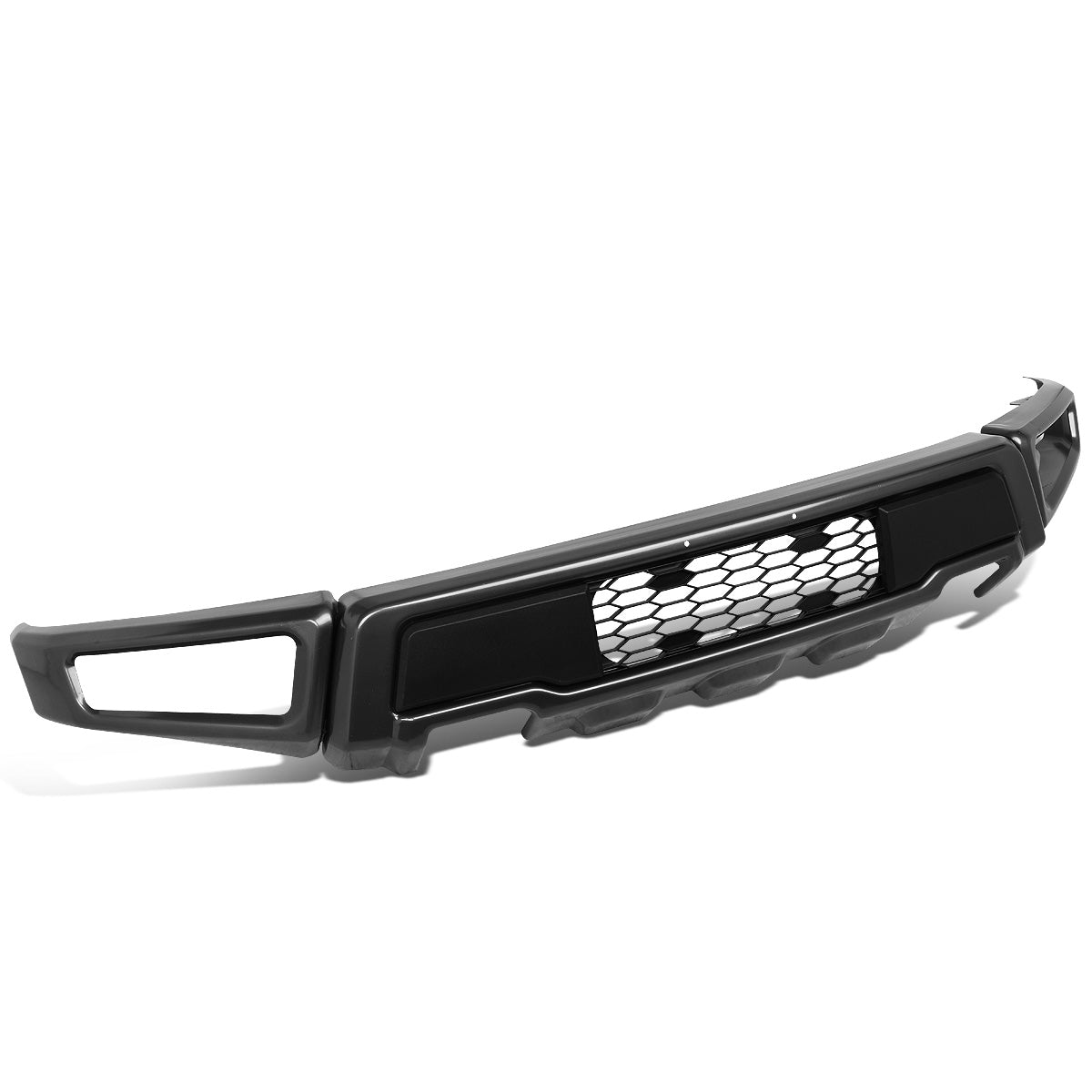 nan FRONT BUMPER - 15-18 FORD F-150 - RAPTOR STYLE - 3-PIECE DESIGN - HONEYCOMB MESH - BLACK