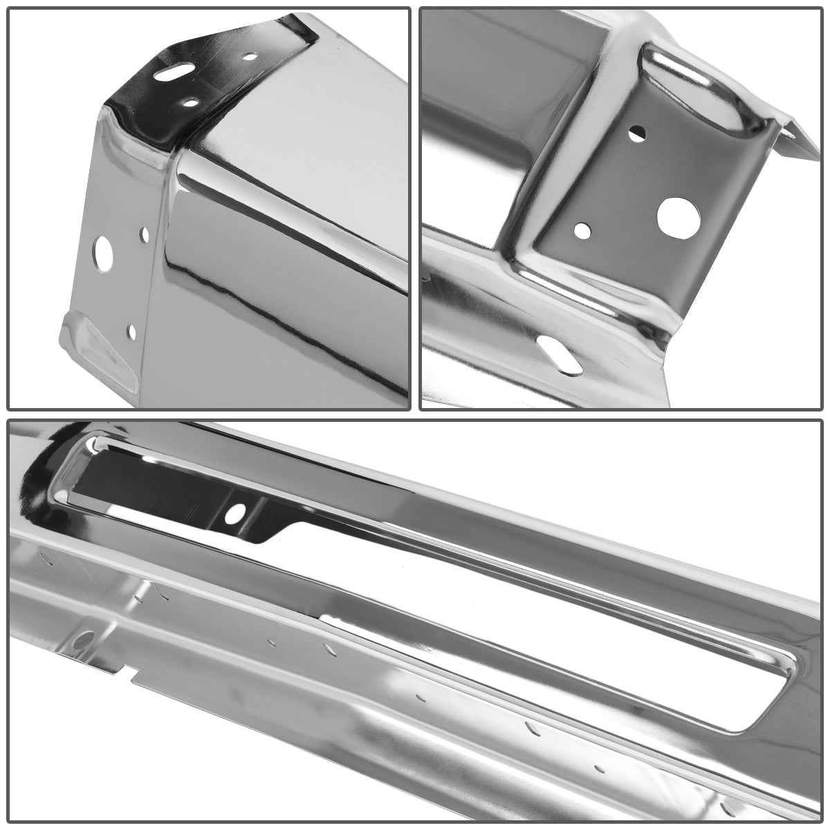 nan BUMPER IMPACT BAR - 09-13 CHEVY SILVERADO 1500 / 07-10 CHEVY SILVERADO 2500HD, 3500HD - FITS MODELS WITH CENTER INTAKE HOLE IN BUMPER - CHROME