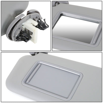 nan SUN VISOR - 06-12 TOYOTA RAV4 - FITS ILLUMINATED MODELS - PASSENGER SIDE - GRAY
